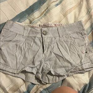 Striped Gray Women's Shorts